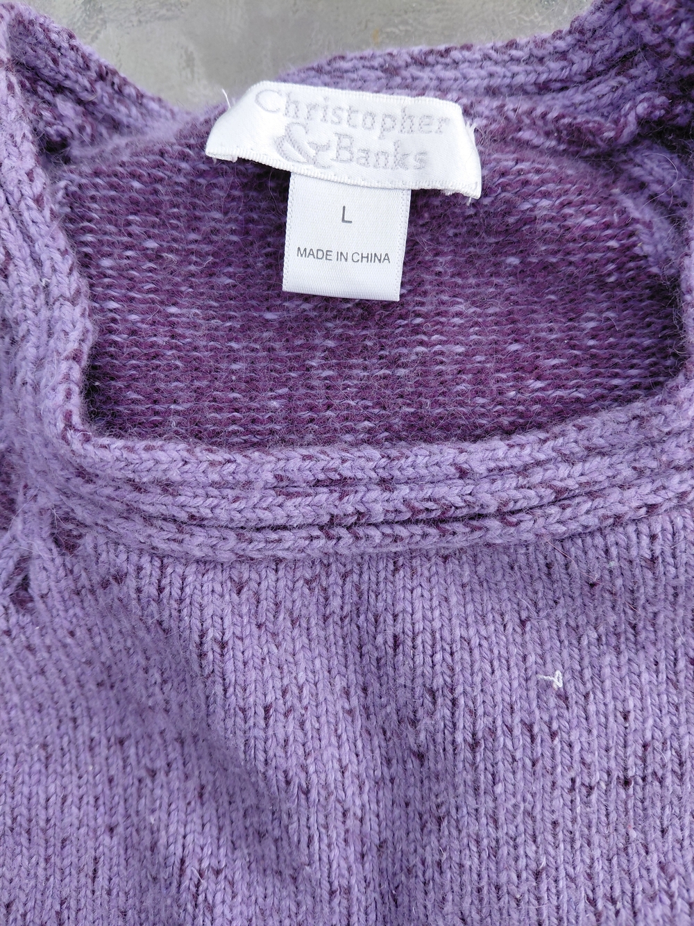 Christopher & Banks Lilac Crewneck Sweater